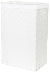Coș de rufe cu capac Compactor Laundry Linen, înălțime 60 cm, alb