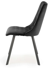 Scaun K450 velvet negru