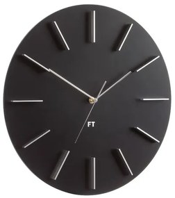 Ceas de perete design Future Time FT2010BK Round  black, diametru 40 cm