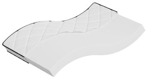 vidaXL Saltea din spumă, fermitate medie moale, 100x200 cm