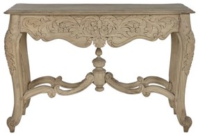 Consola sculptata, natur, din lemn de mango, Majesty