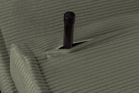 Fotoliu Pat SMART MULTIFUNCTION 140cm catifea raiata verde