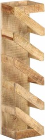 vidaXL Suport de vin pentru 5 sticle, lemn masiv de mango