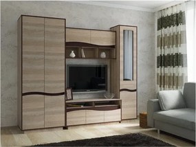 Living Zeneva 2.45 m, Culoare Sonoma Trufa cu Wenge Magia
