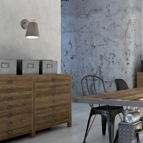 Aplica de perete ELLIE 1xE27/60W/230V gri