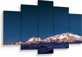 Tablou cu munți și cerul nocturn (150x105 cm)