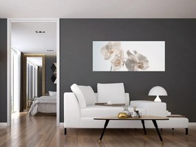 Tablou cu orhidee albă (120x50 cm)