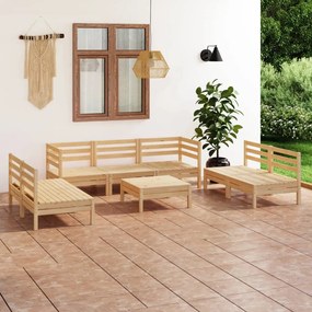 3082567 vidaXL Set mobilier de grădină, 8 piese, lemn masiv de pin