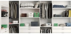 Coș de depozitare Curver Infinity Dots, 11 l, alb