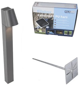 Lampă modernă de exterior antracit cu LED - Uma