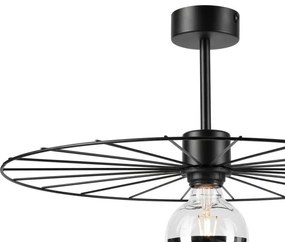 Lustră pe tijă MONTANA 1xE27/15W/230V d. 45 cm negru