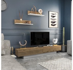 Mobilier living Lusalona (alb + Stejar). 1107304