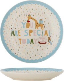 Farfurie pentru copii albastru-deschis/crem din gresie ø 16 cm Celebrate – Bloomingville Mini