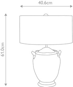 Lampă de masă Flambeau FB-JACKSON-TL JACKSON 1xE27/60W/230V