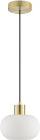 Brilliant - Lustră suspendată pe cablu FANNY 1xE27/20W/230V, Ø 22 cm, alamă