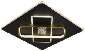 Plafonieră LED dimabilă LED/90W/230V negru + telecomandă