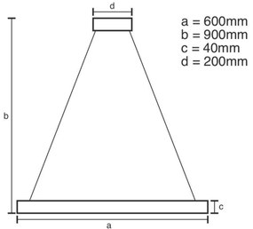 Lustră LED dimabilă pe cablu Brilagi CIRCLE LED/42W/230V 3000-6500K maro + telecomandă