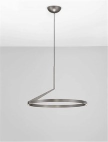 Lustra LED suspendata design minimalist TILIA nickel