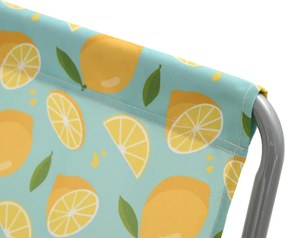 Set de 2 sezlonguri de plaja pliabile SAND LEMON, colorate