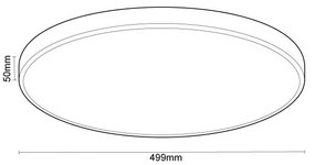 Plafonieră LED dimabilă cu control vocal OPAL LED/48W/230V + telecomandă