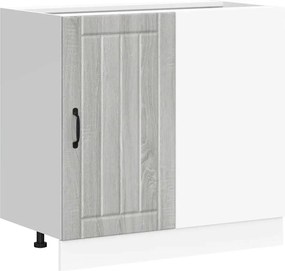 vidaXL Dulap de bază pentru bucătărie „Lucca” Lemn prelucrat Sonoma gri