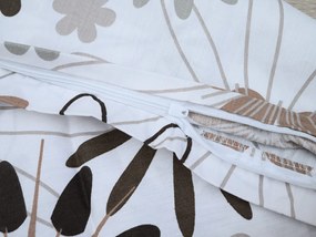 Lenjerie de pat din bumbac KLEVIS alb Dimensiune lenjerie de pat: 70 x 90 cm | 140 x 200 cm
