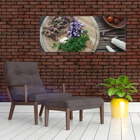 Tablou - Din tocătorul bucătăriei (120x50 cm)