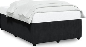 vidaXL Cadru de pat fără saltea Negru 120x190 cm catifea