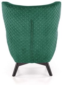 Fotoliu tapitat Marvel Velvet verde – H103 cm