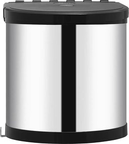vidaXL Coș de gunoi încorporat de bucătărie, 8 L, oțel inoxidabil