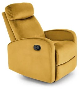 Fotoliu Recliner WONDER Catifea Mustar