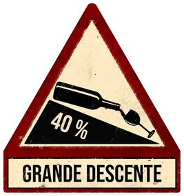 Semn din metal 25x33 cm Descente – Antic Line