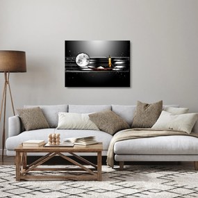 Tablou pe sticlă cu pictură epochală străveche (70x50 cm)