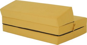 Saltea pliabilă/fotoliu extensibil, 2 in 1, galben, VEDIS