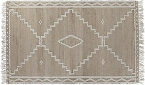 Covor natural din iută și lână țesut manual, antiderapant, 164 x 235 cm, „Attigny”