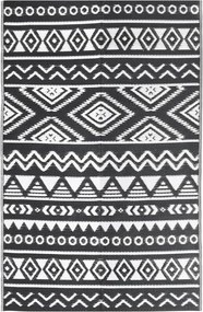 vidaXL Covor de exterior, ARAKIL negru, 140x200 cm, PP