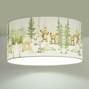 Plafonieră pentru copii KIDS ROOM 1xE27/60W/230V, diam. 40 cm, design cu animale