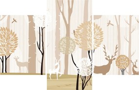 Tablou - Pădure ilustrată (90x60 cm)