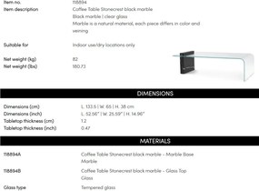Masuta de cafea design LUX Stonecrest