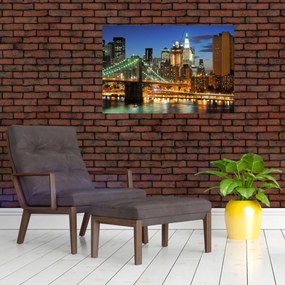 Tablou - Pod cu New York (90x60 cm)