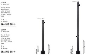 Stalp LED iluminat exterior modern IP65 LORD H-60cm