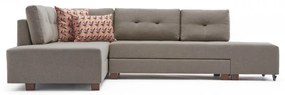 Canapea Tip Coltar Extensibil Manama Corner Sofa Bed Left - Cream