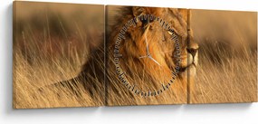 Tablou - Parcul Național Etosha (cu ceas) (90x30 cm)