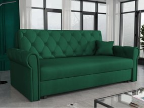 Canapea extensibilă Clovea Roma IV (Verde) (cu sp. depozitare). 1105523