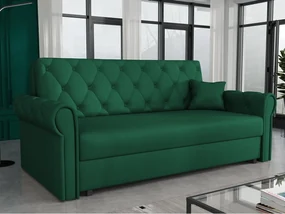 Canapea extensibilă Clovea Roma IV (Verde) (cu sp. depozitare). 1105523