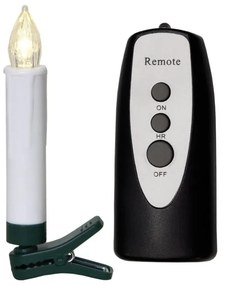 Set de 10 lumânări LED cu telecomandă Star Trading Shaft, înălțime 13,5 cm
