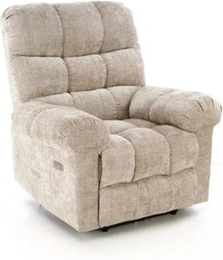 Fotoliu recliner AMORE, bej, stofa, 105x100x86 cm