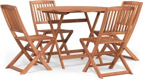 vidaXL Set mobilier de grădină, 5 piese, lemn masiv de acacia