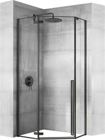 Cabina de dus DIAMOND BLACK MAT 80x80 cm