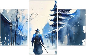 Tablou - Samurai, aquarel (90x60 cm)